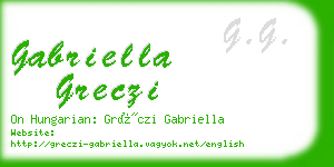 gabriella greczi business card